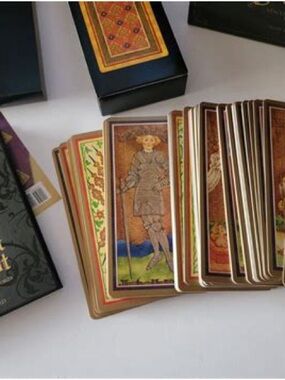 The Golden Tarot Visconti-Sfornza Deck by Mary Packard